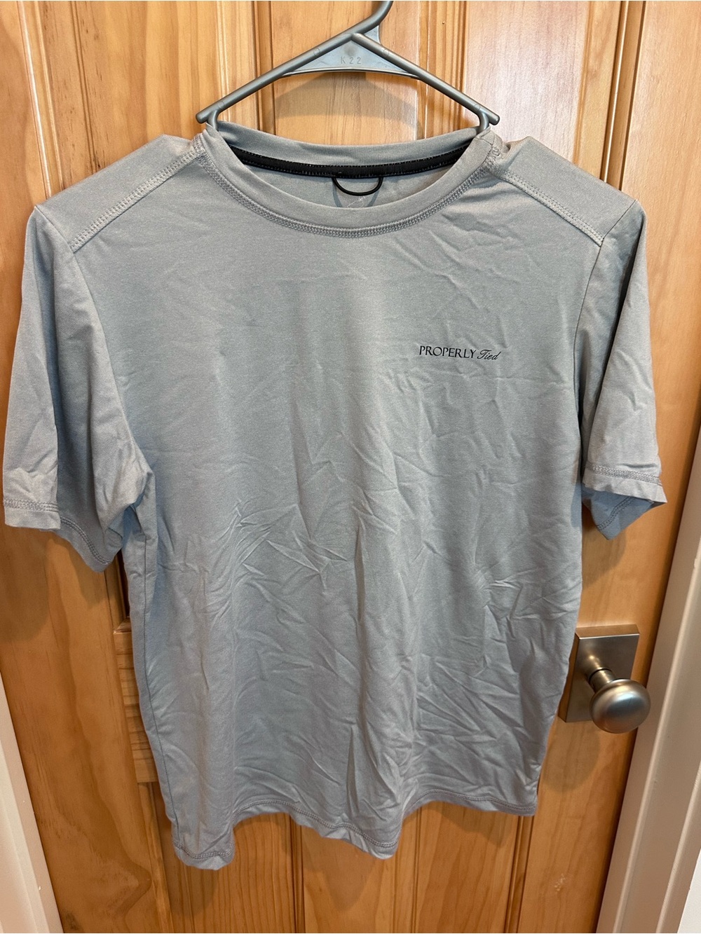 Boys Short Sleeve Performance Crew Tee - Light Gray